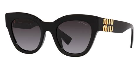 Miu Miu MU 01YS Sunglasses 1AB5D1 Black 